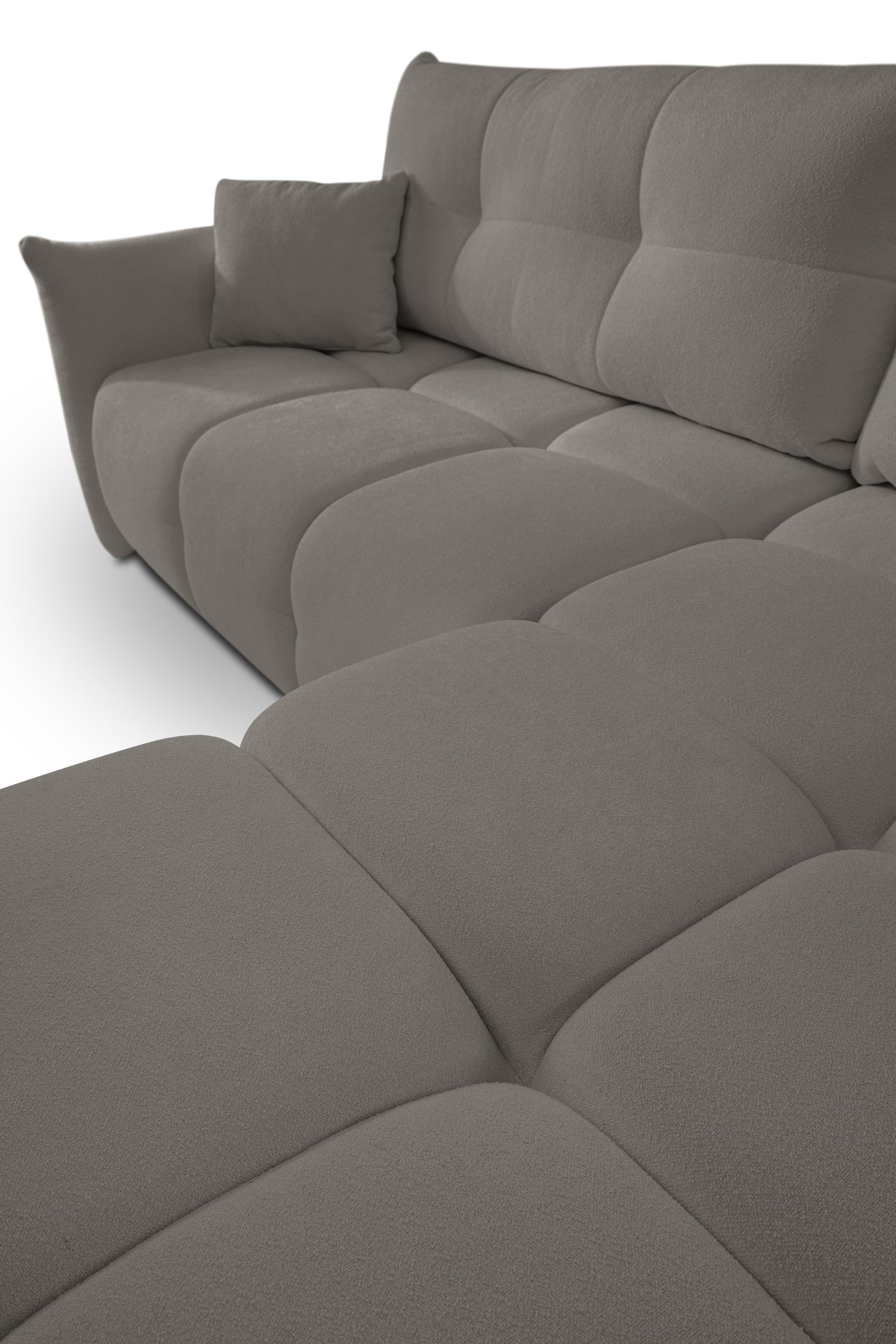 Lask BASE Corner Sofa with Sleeping Function – 257 x 177 cm – Left or Right Configuration