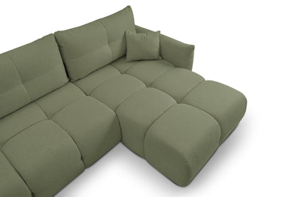 Lask BASE Corner Sofa with Sleeping Function – 257 x 177 cm – Left or Right Configuration