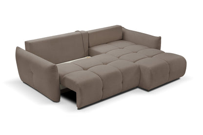 Lask BASE Corner Sofa with Sleeping Function – 257 x 177 cm – Left or Right Configuration