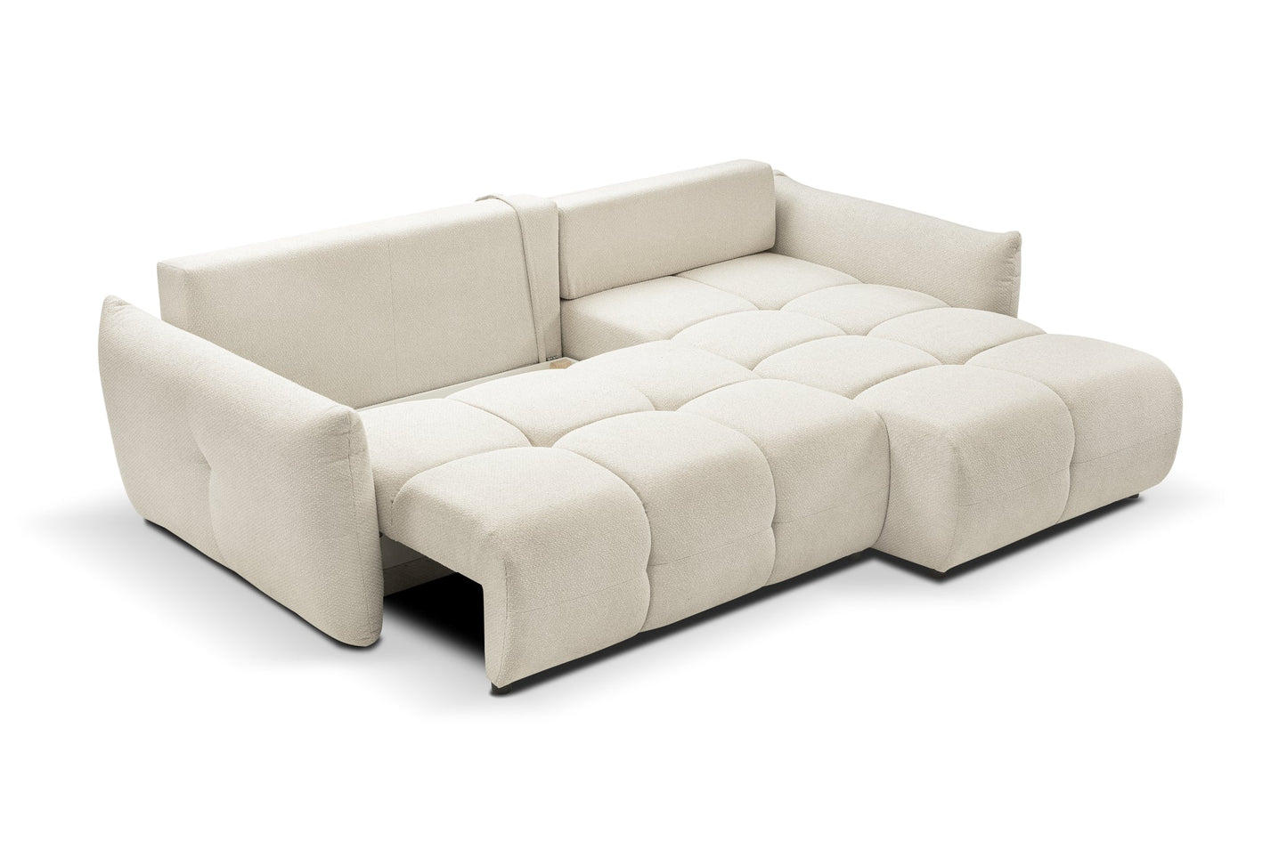 Lask BASE Corner Sofa with Sleeping Function – 257 x 177 cm – Left or Right Configuration
