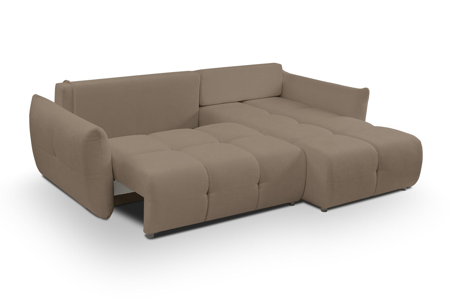 Lask BASE Corner Sofa with Sleeping Function – 257 x 177 cm – Left or Right Configuration