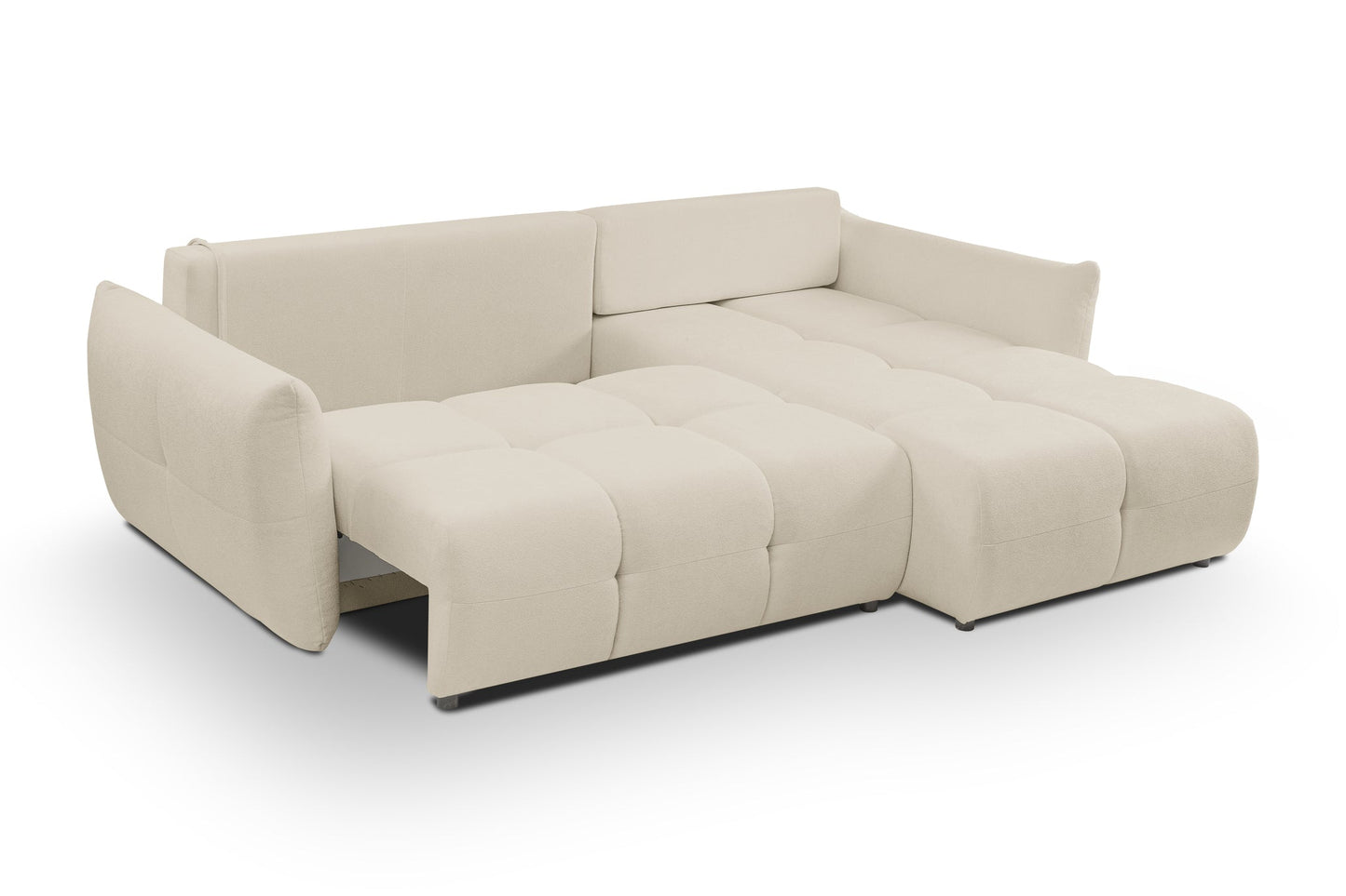 Lask BASE Corner Sofa with Sleeping Function – 257 x 177 cm – Left or Right Configuration