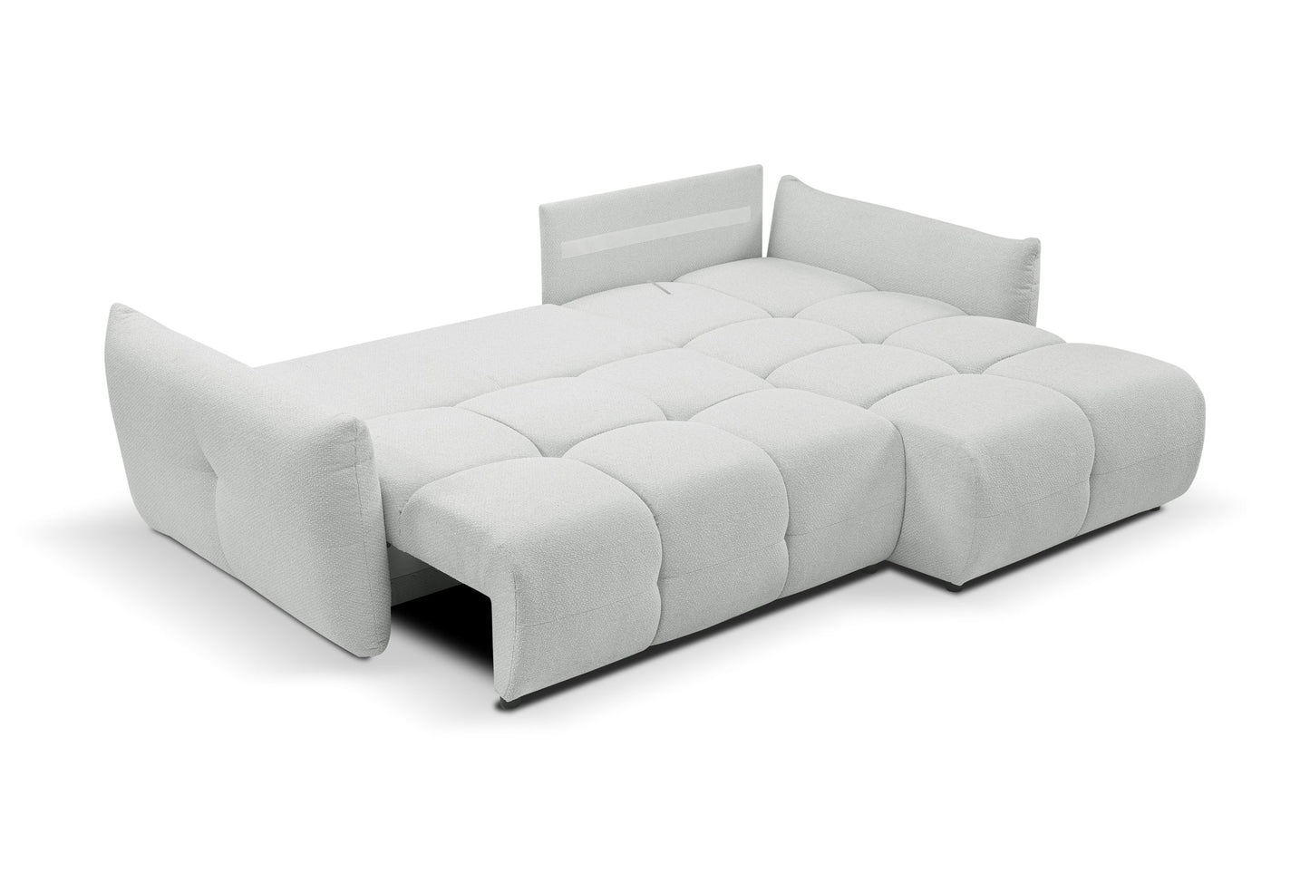Lask BASE Corner Sofa with Sleeping Function – 257 x 177 cm – Left or Right Configuration