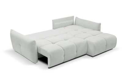 Lask BASE Corner Sofa with Sleeping Function – 257 x 177 cm – Left or Right Configuration