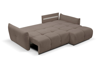 Lask BASE Corner Sofa with Sleeping Function – 257 x 177 cm – Left or Right Configuration