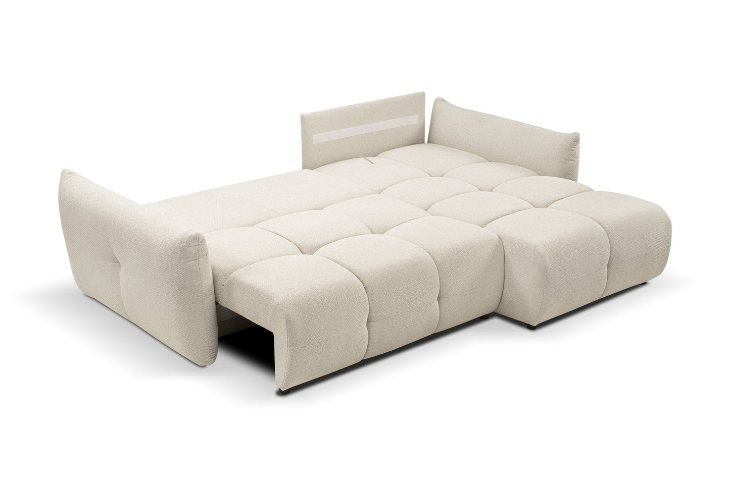 Lask BASE Corner Sofa with Sleeping Function – 257 x 177 cm – Left or Right Configuration
