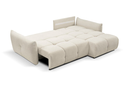 Lask BASE Corner Sofa with Sleeping Function – 257 x 177 cm – Left or Right Configuration