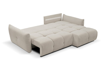 Lask BASE Corner Sofa with Sleeping Function – 257 x 177 cm – Left or Right Configuration