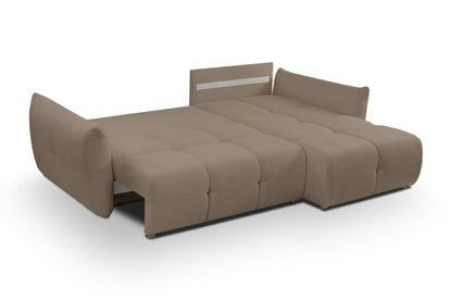Lask BASE Corner Sofa with Sleeping Function – 257 x 177 cm – Left or Right Configuration
