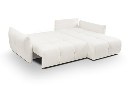 Lask BASE Corner Sofa with Sleeping Function – 257 x 177 cm – Left or Right Configuration