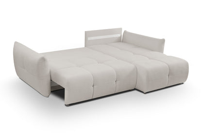 Lask BASE Corner Sofa with Sleeping Function – 257 x 177 cm – Left or Right Configuration