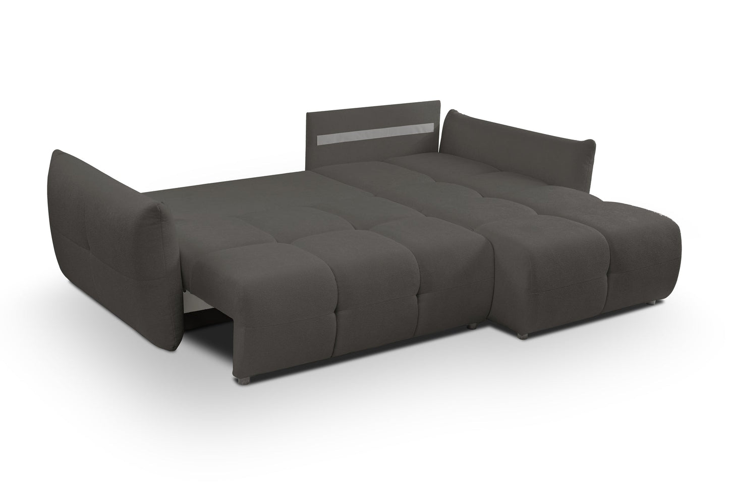 Lask BASE Corner Sofa with Sleeping Function – 257 x 177 cm – Left or Right Configuration