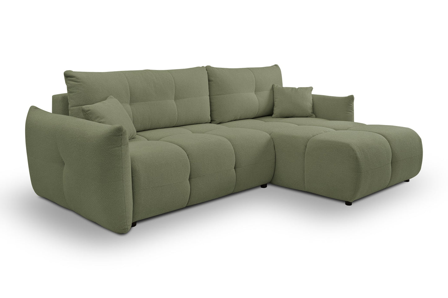 Lask BASE Corner Sofa with Sleeping Function – 257 x 177 cm – Left or Right Configuration