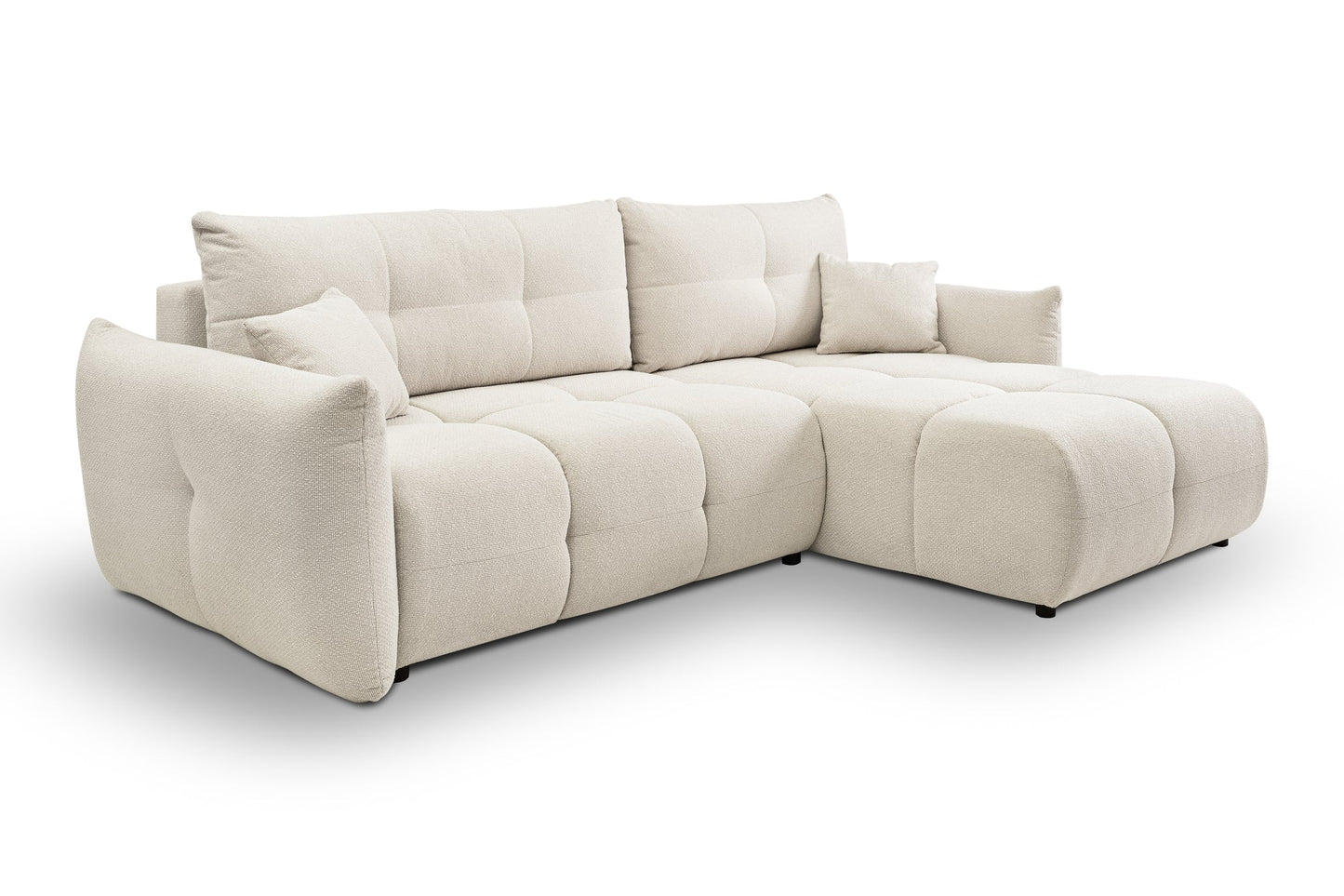 Lask BASE Corner Sofa with Sleeping Function – 257 x 177 cm – Left or Right Configuration