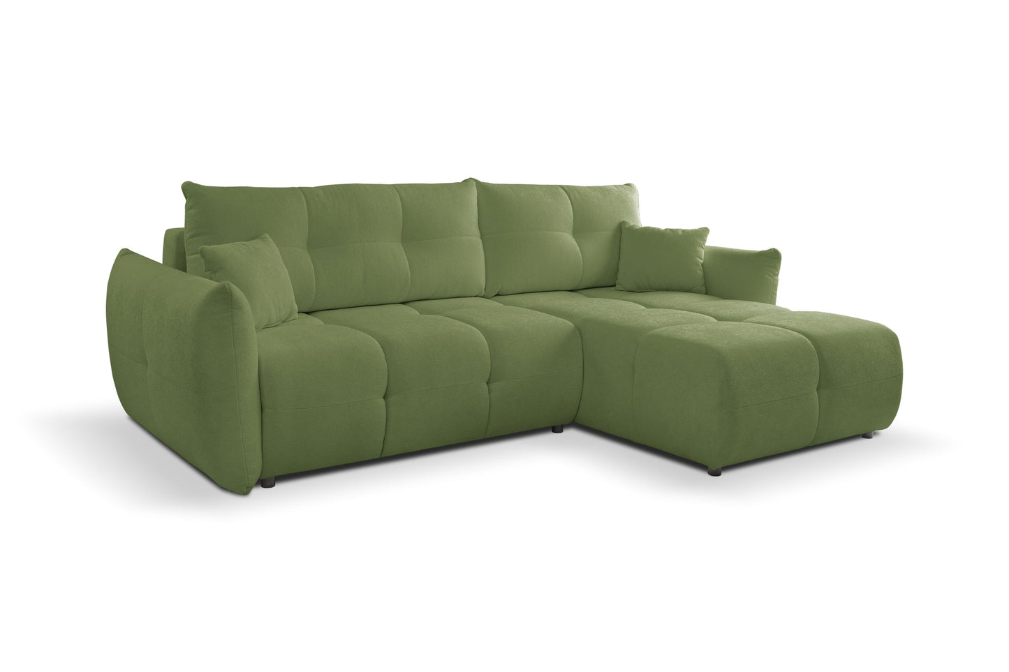 Lask BASE Corner Sofa with Sleeping Function – 257 x 177 cm – Left or Right Configuration