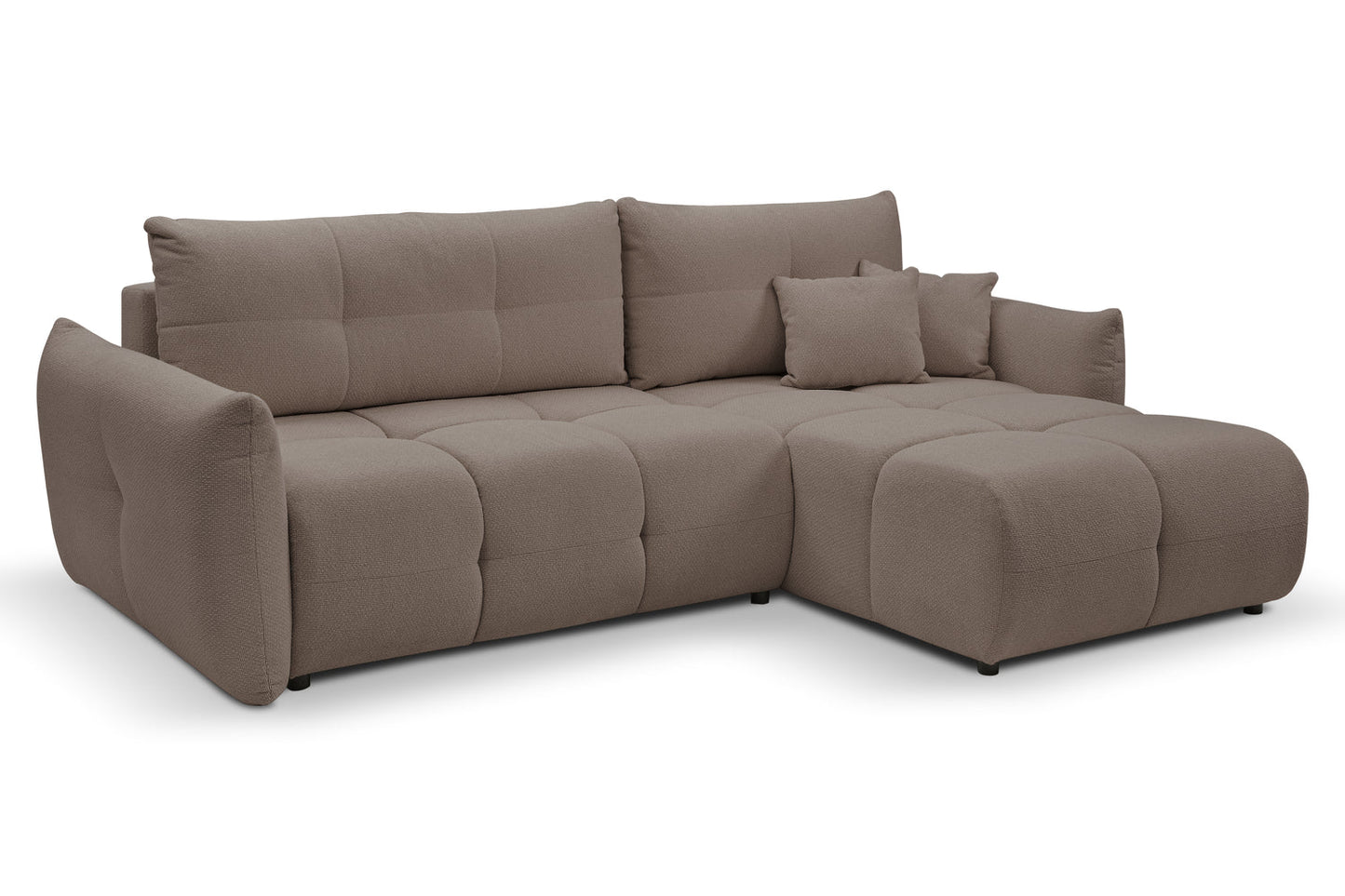 Lask BASE Corner Sofa with Sleeping Function – 257 x 177 cm – Left or Right Configuration