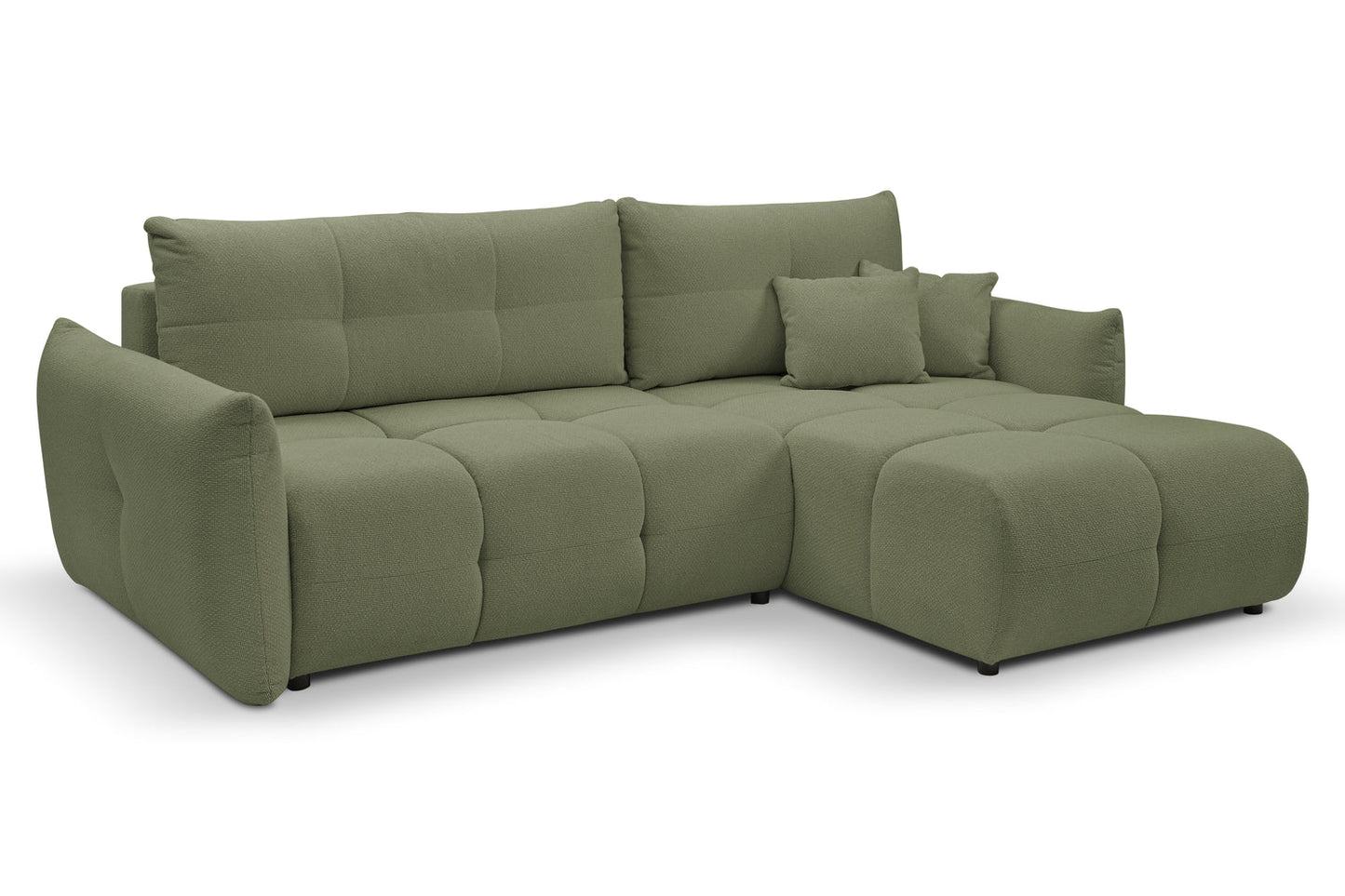 Lask BASE Corner Sofa with Sleeping Function – 257 x 177 cm – Left or Right Configuration