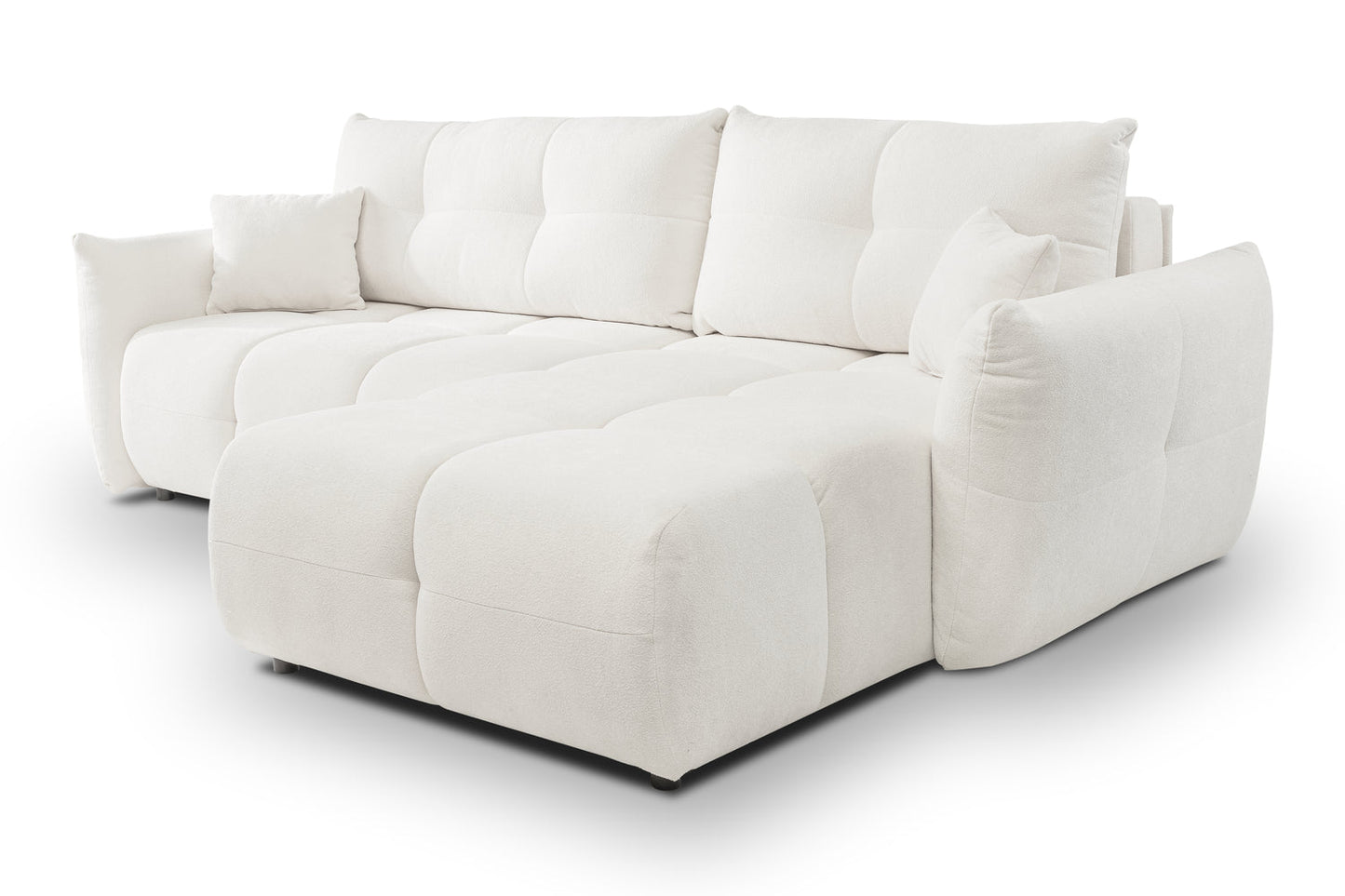 Lask BASE Corner Sofa with Sleeping Function – 257 x 177 cm – Left or Right Configuration