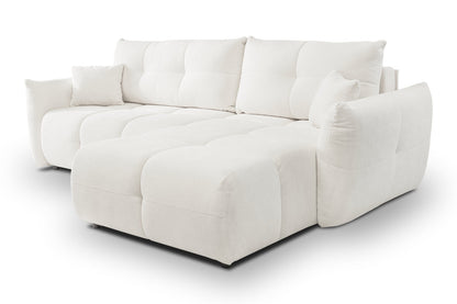 Lask BASE Corner Sofa with Sleeping Function – 257 x 177 cm – Left or Right Configuration