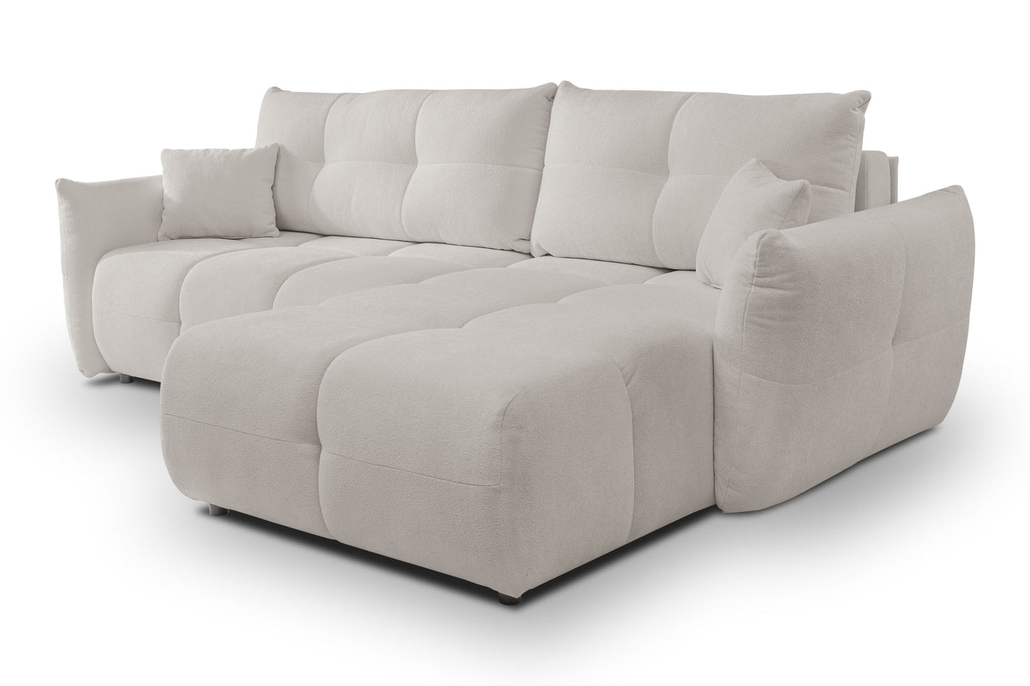 Lask BASE Corner Sofa with Sleeping Function – 257 x 177 cm – Left or Right Configuration