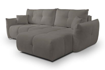 Lask BASE Corner Sofa with Sleeping Function – 257 x 177 cm – Left or Right Configuration