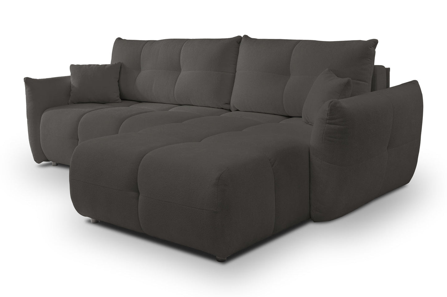 Lask BASE Corner Sofa with Sleeping Function – 257 x 177 cm – Left or Right Configuration
