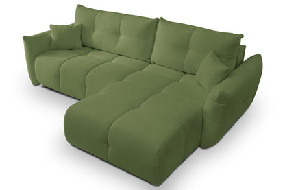 Lask BASE Corner Sofa with Sleeping Function – 257 x 177 cm – Left or Right Configuration