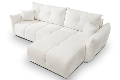 Lask BASE Corner Sofa with Sleeping Function – 257 x 177 cm – Left or Right Configuration