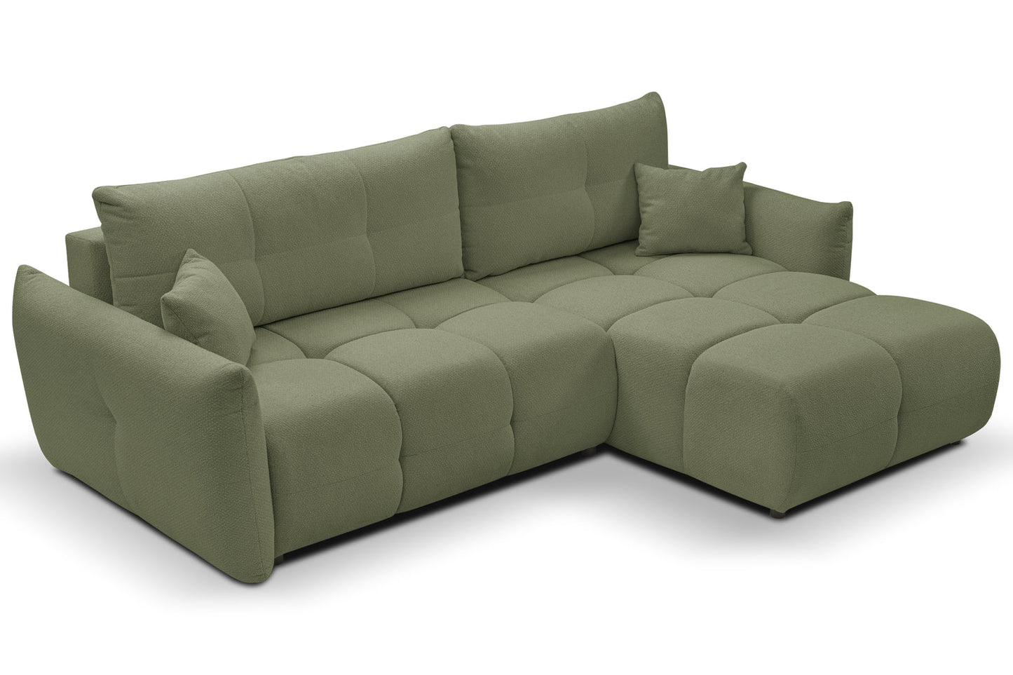 Lask BASE Corner Sofa with Sleeping Function – 257 x 177 cm – Left or Right Configuration