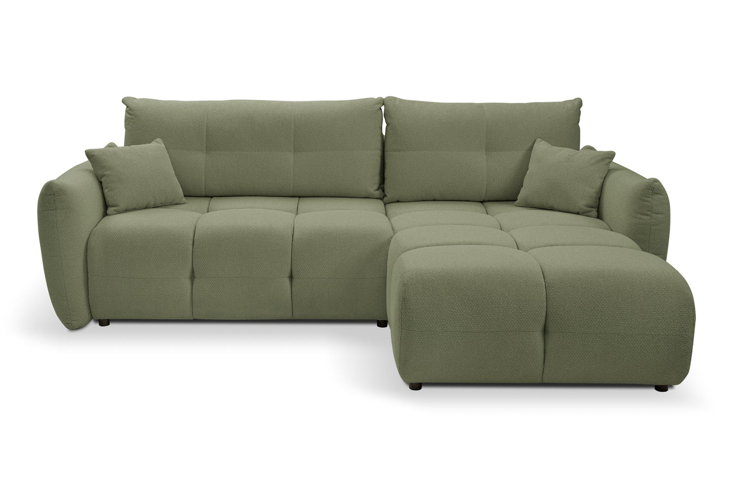 Lask BASE Corner Sofa with Sleeping Function – 257 x 177 cm – Left or Right Configuration