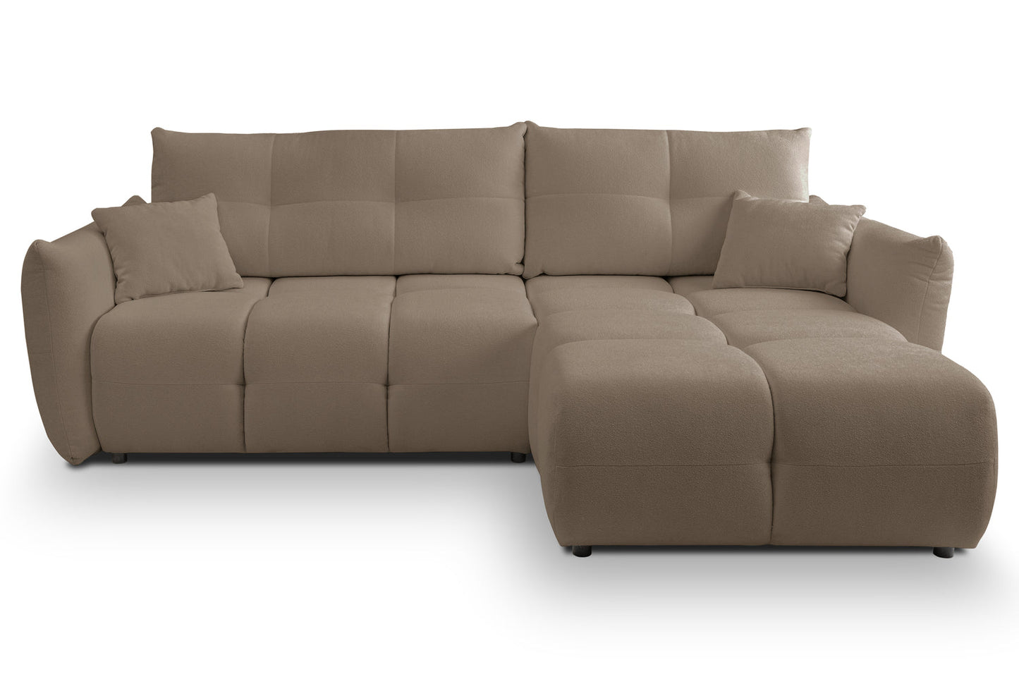 Lask BASE Corner Sofa with Sleeping Function – 257 x 177 cm – Left or Right Configuration