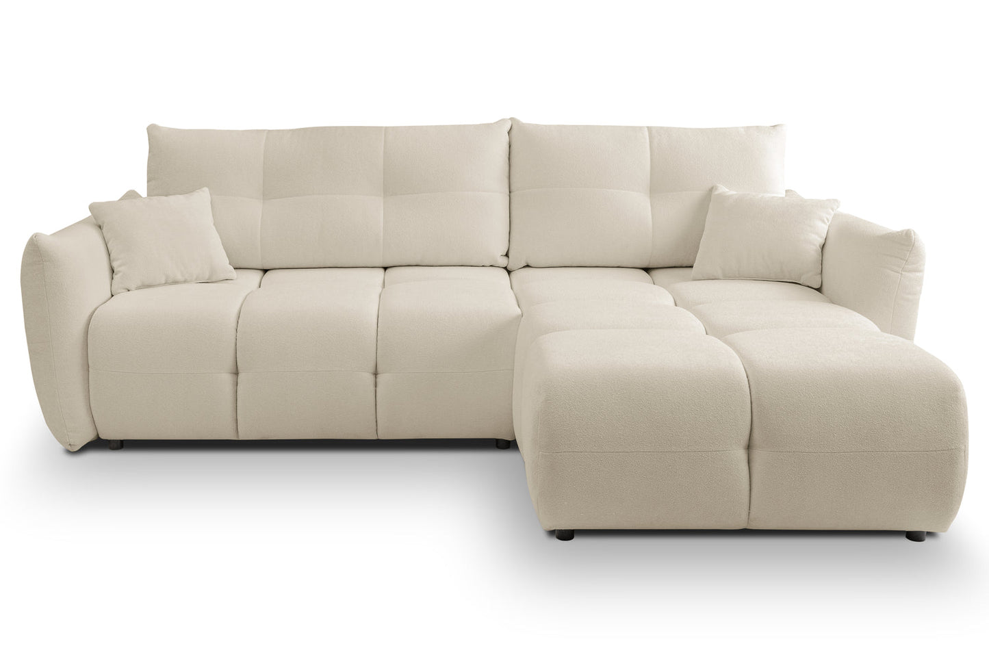 Lask BASE Corner Sofa with Sleeping Function – 257 x 177 cm – Left or Right Configuration