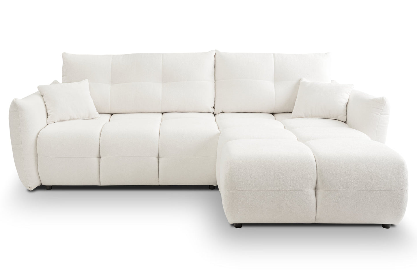Lask BASE Corner Sofa with Sleeping Function – 257 x 177 cm – Left or Right Configuration