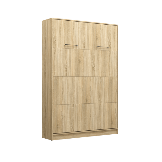 Customizable Murphy Bed Basic Vertical Furniture Set Sonoma Oak 90, 120, 140 x 200 cm