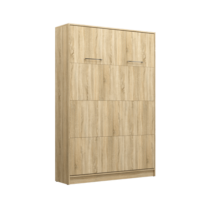 NE BASIC Murphy Bed Vertical Basic Sonoma Oak 90,120,140 x 200 cm Mattress