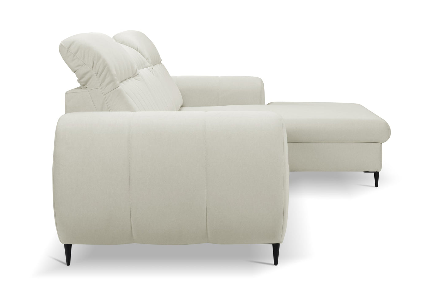 Lask BIANCO Corner Sofa with Sleeping Function – 275 x 166 cm – Left or Right Configuration