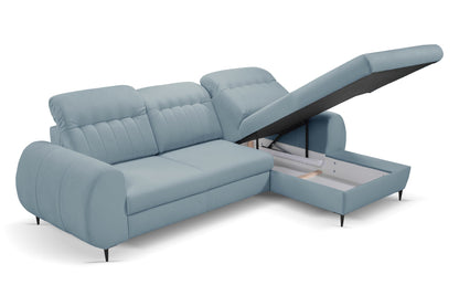 Lask BIANCO Corner Sofa with Sleeping Function – 275 x 166 cm – Left or Right Configuration