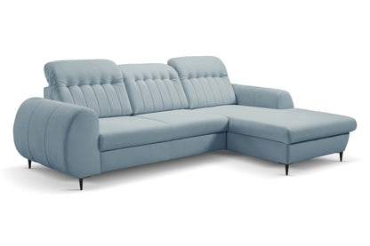 Lask BIANCO Corner Sofa with Sleeping Function – 275 x 166 cm – Left or Right Configuration