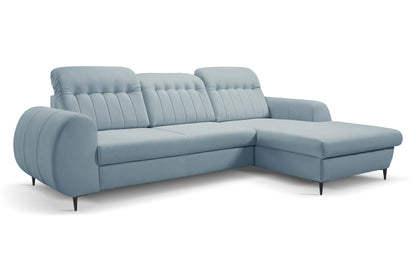 Lask BIANCO Corner Sofa with Sleeping Function – 275 x 166 cm – Left or Right Configuration