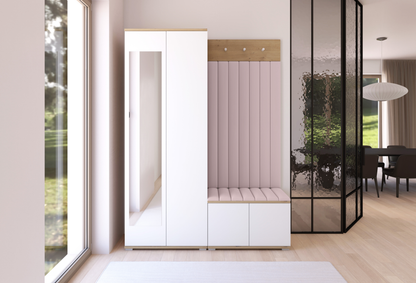 PK Sevilla 7 Hallway Wardrobe -Upholstered Panels in Various Colours