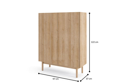 PI Boho KD97 Sideboard  – Riviera Oak