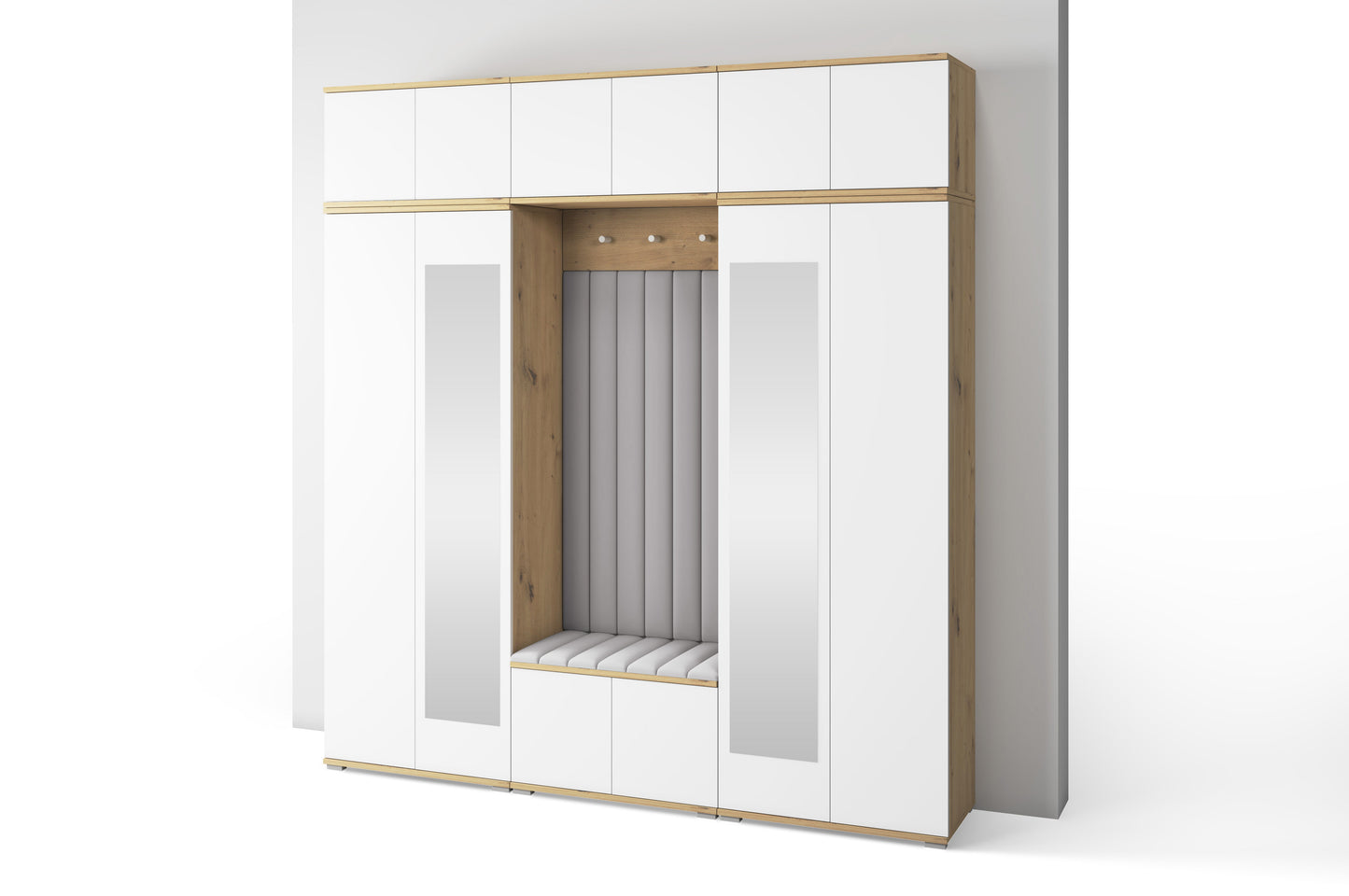 PK Sevilla 10 Hallway Wardrobe -Upholstered Panels in Various Colours