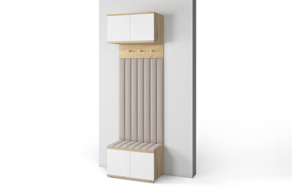 PK Sevilla 11 Hallway Wardrobe - Upholstered Panels in Various Colours