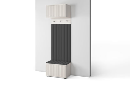 PK Rayo 5 Hallway Wardrobe - Upholstered Panels in Various Colours