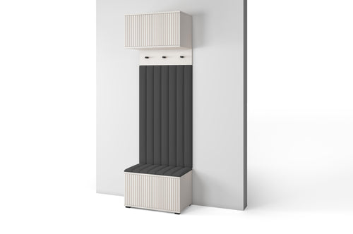 PK Rayo 5 Hallway Wardrobe - Upholstered Panels in Various Colours