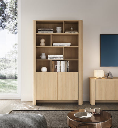 PI Bari Bookcase – Vicenza Oak Finish