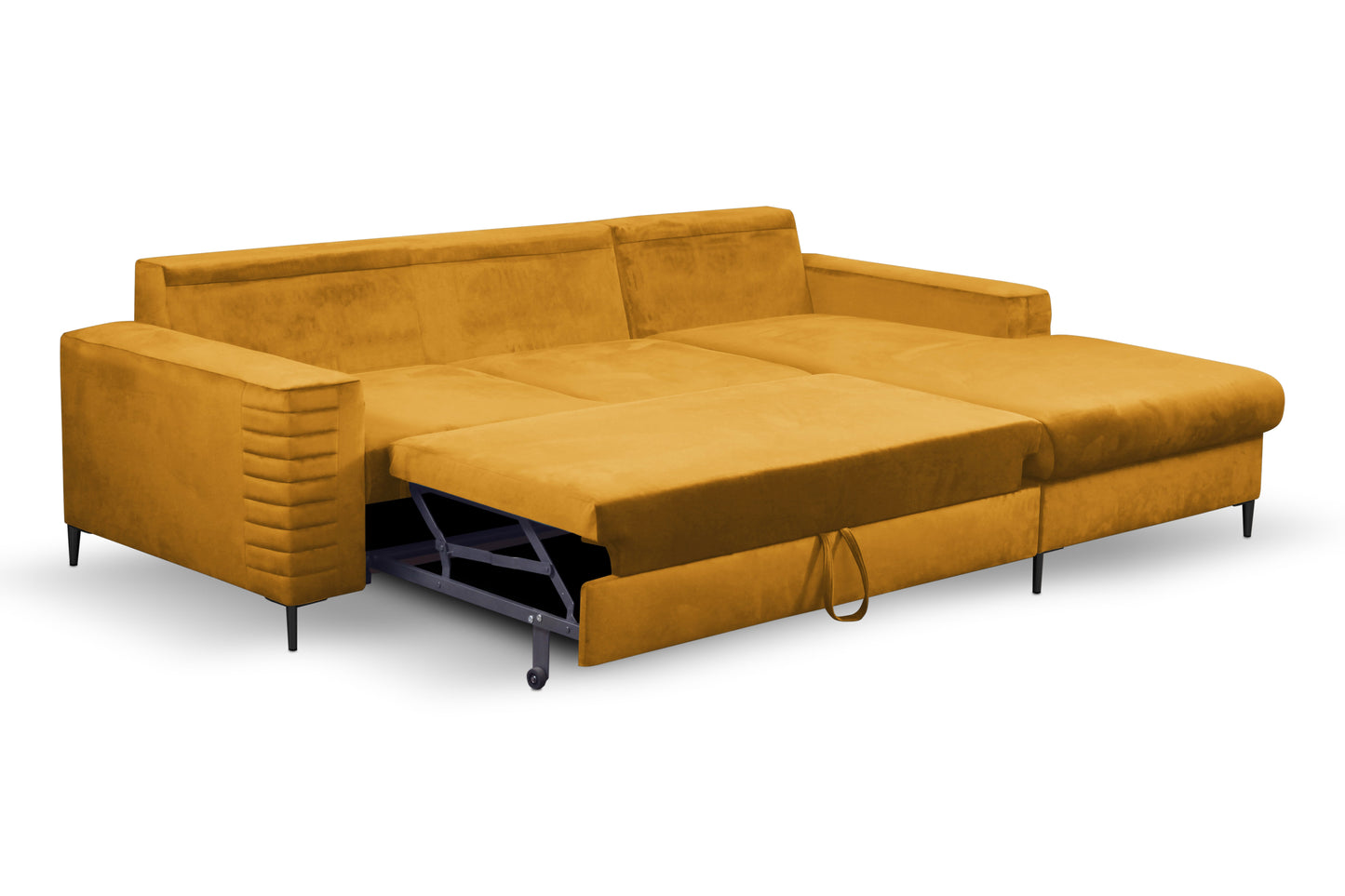Lask COLLIN Corner Sofa with Sleeping Function & Storage – 257 x 180 cm – Left or Right Configuration