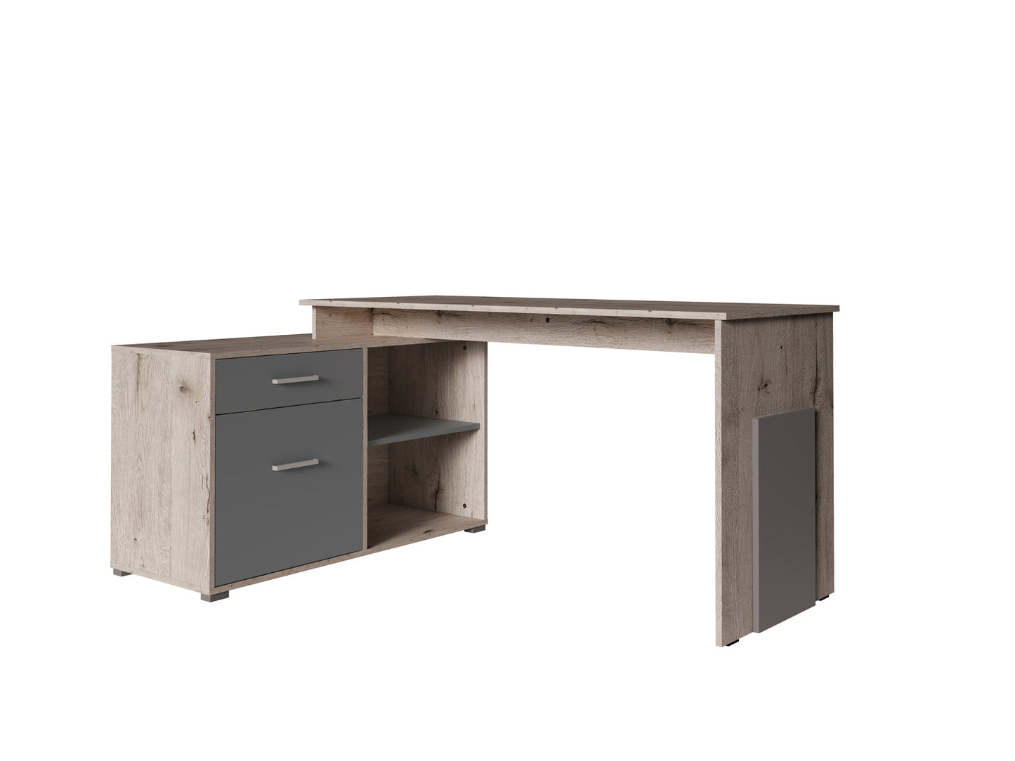 MO Como 60 Desk – Wellington Oak / Graphite