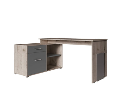 MO Como 60 Desk – Wellington Oak / Graphite