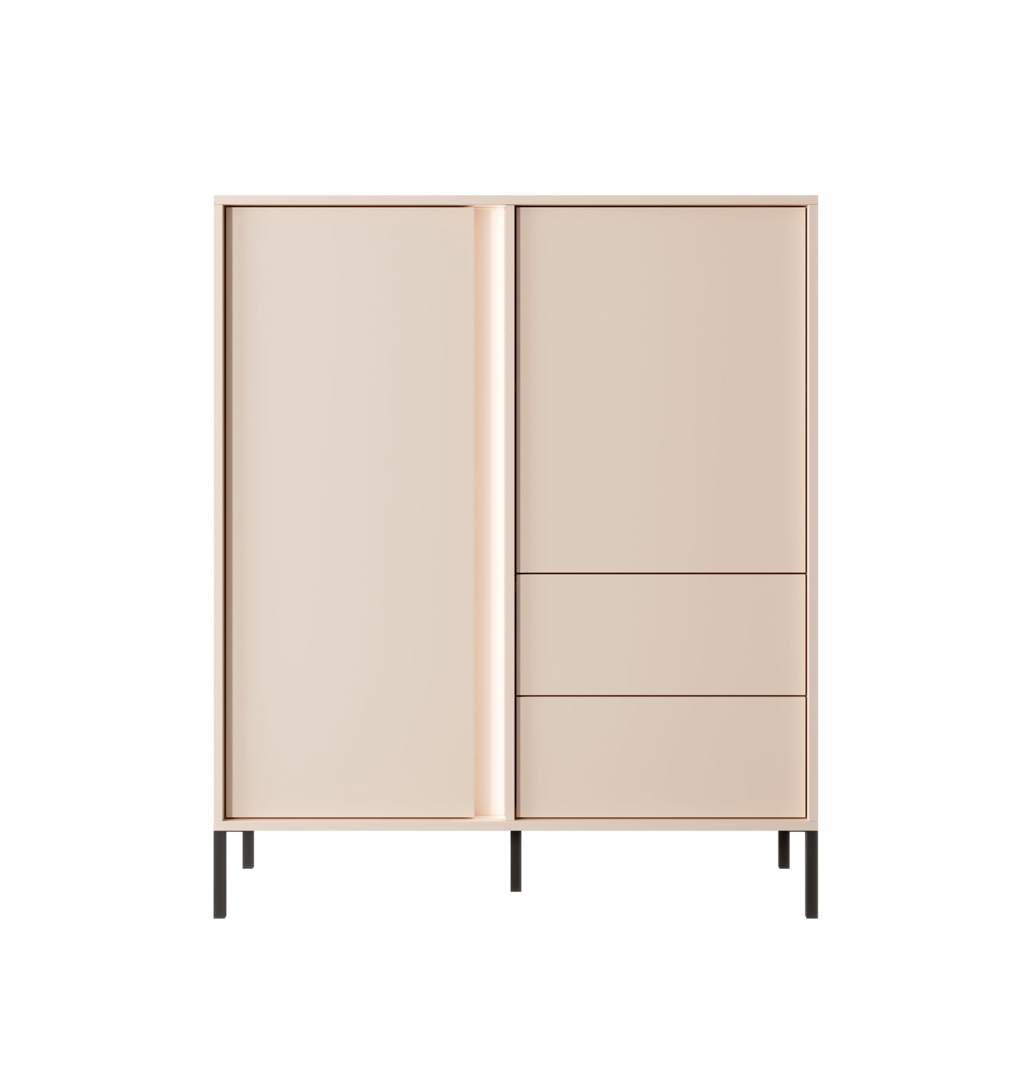 Lask Dast Tall Sideboard 2D2S – 123.4x103.3x39.5 cm